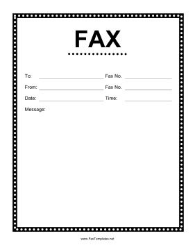Fax Dots Template